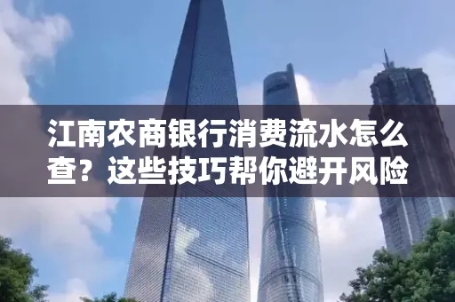 江南农商银行消费流水怎么查？这些技巧帮你避开风险